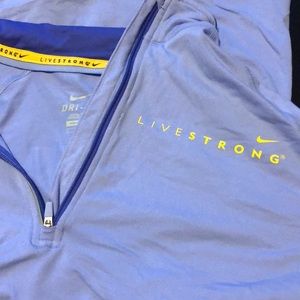 Nike livestrong quarter zip jacket